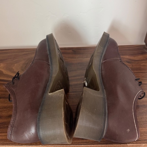 Vintage Dr. Martens UK sz4 Chunky Brown Lace Up Platform Loafer Made In England - Picture 14 of 14